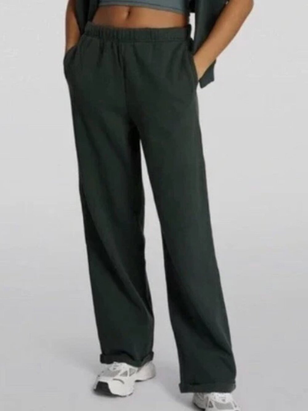 Skims Cotton Fleece Classic Straight Leg Pants